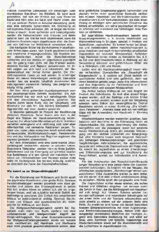 Vorschauseite 6: Zur Problematik der modernen Rauschmittel