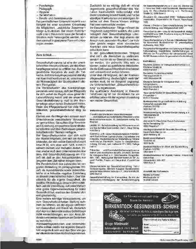 Vorschauseite 3: Gesundheitsförderung in der Krankenpflege Gedanken zur Ausbildung - 2. Teil