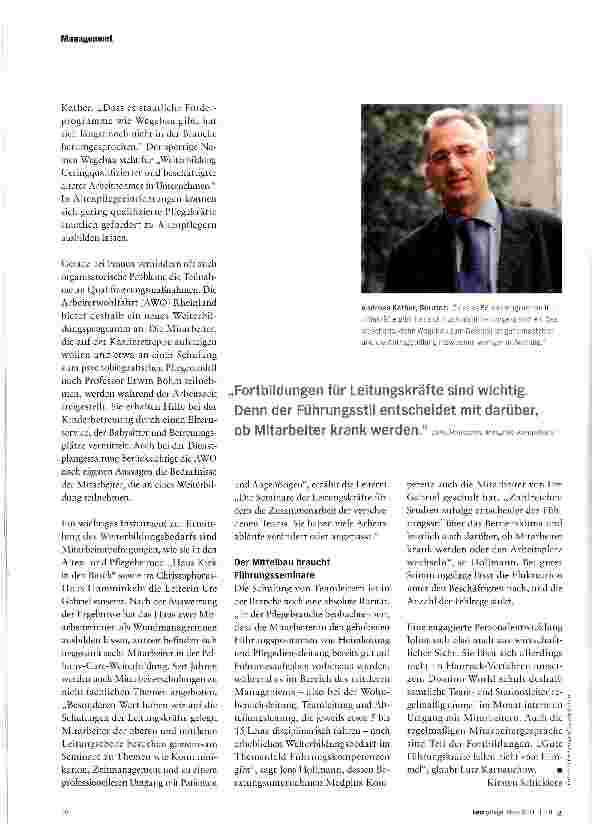 Vorschauseite 6: PERSONALENTWICKLUNGMITARBEITER WACHKÜSSEN
