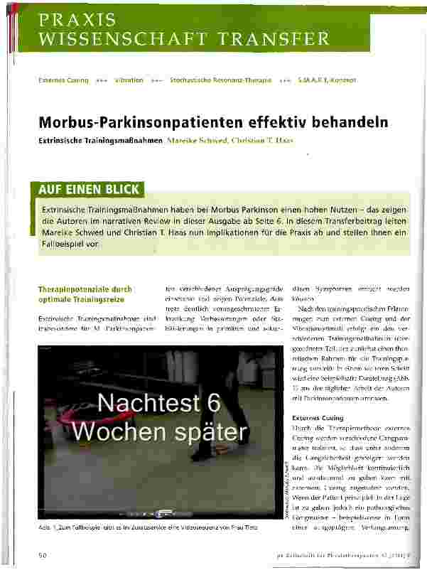 Vorschauseite 1: Morbus-Parkinsonpatienten effektiv behandeln