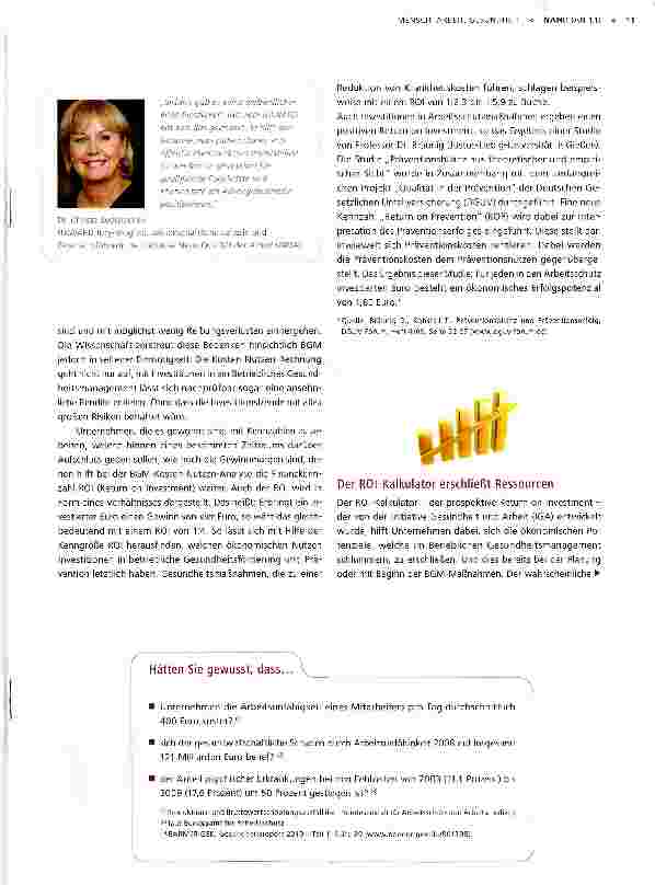 Vorschauseite 6: Der neue Health AWARD für Betriebliches GesundheitsmanagementGold wert: Firmengesundheit