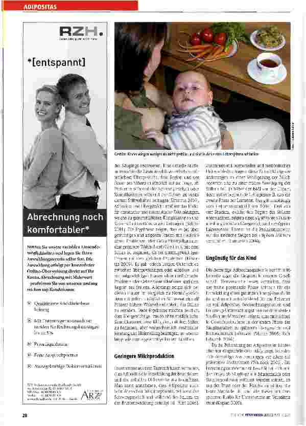 Vorschauseite 2: Stillen: Weniger Kilos bei Mutter und Kind