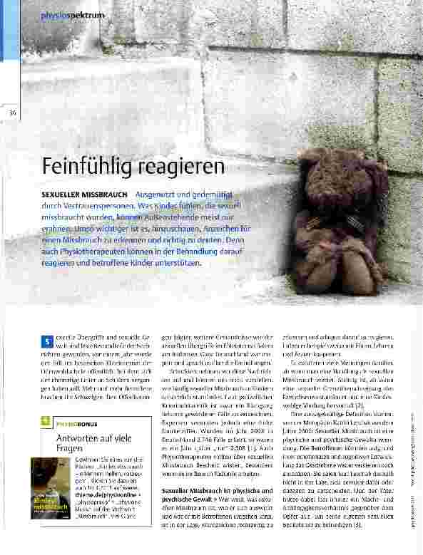 Vorschauseite 1: Feinfühlig reagieren