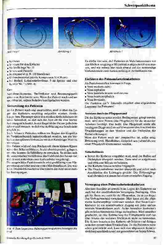 Vorschauseite 2: Der Swan-Ganz-Katheter - Pflegerische Aufgaben beim Legen des Katheters und Überwachen der Patienten