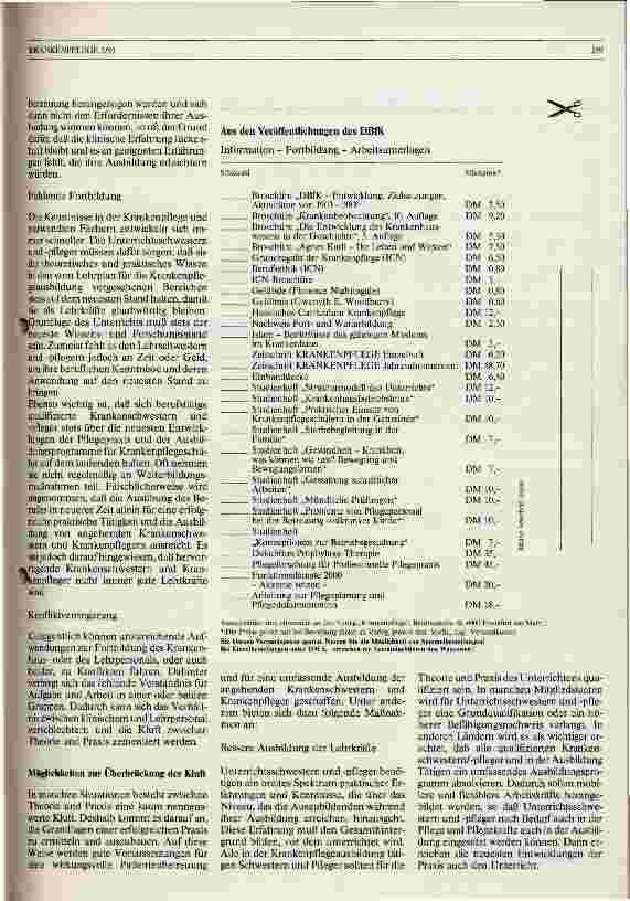 Vorschauseite 2: Leitlinien über die Verringerung der Kluft zwischen Theorie und Praxis in der Ausbildung von Krankenschwestern/pfleger für die Pflege