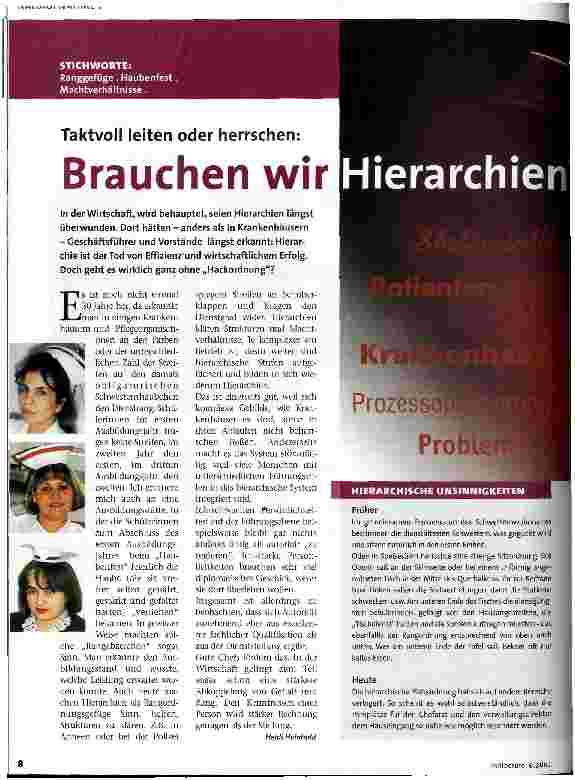 Vorschauseite 1: Brauchen wir Hierarchien? Taktvoll leiten oder herrschen