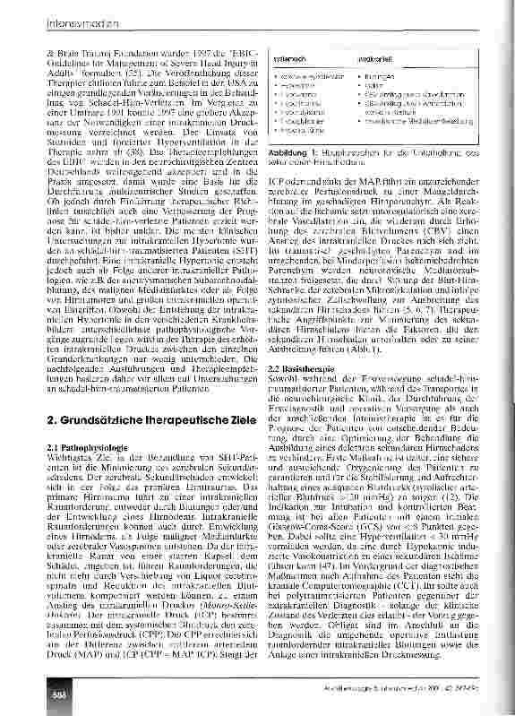 Vorschauseite 2: Therapie des erhöhten intrakraniellen Druckes