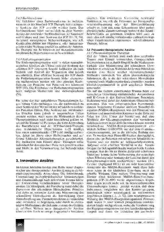 Vorschauseite 4: Therapie des erhöhten intrakraniellen Druckes