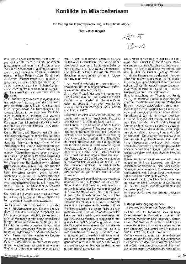 Vorschauseite 1: Konflikte im Mitarbeiterteam