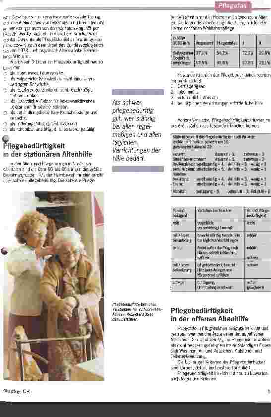Vorschauseite 3: Pflegebedürftigkeit ist neu zu bewerten