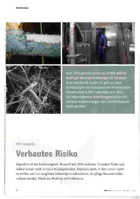 Vorschauseite 1: Verbautes Risiko