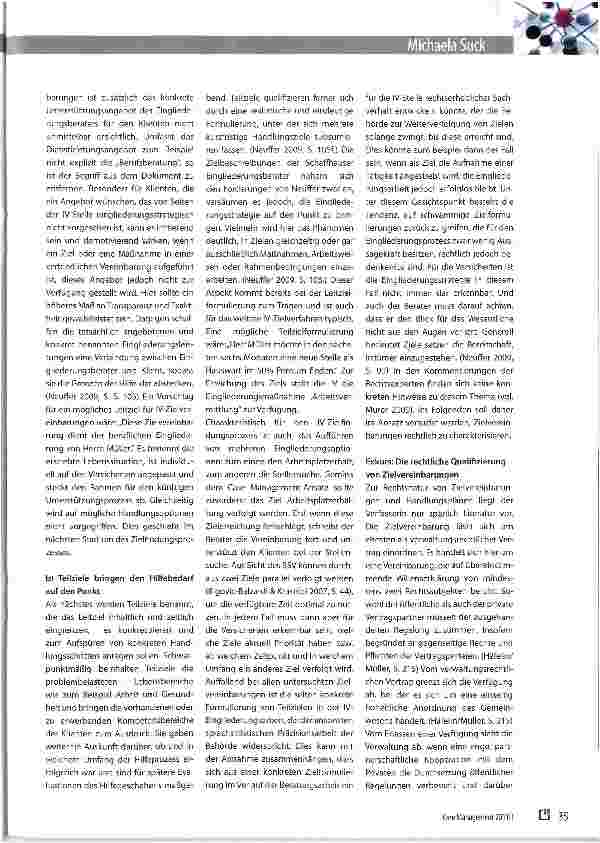 Vorschauseite 4: Ziele und Kontrakte in der beruflichen Eingliederung:Ein Beitrag zur Optimierung des methodischen Handelns bei dereidgenössischen Invalidenversicherung des Kantons Schaffhausen