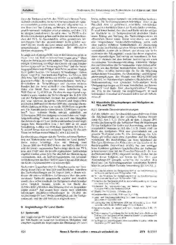 Vorschauseite 6: Die Entwicklung des Tarifrechts im Land Berlin seit dem Ausschluss aus den Arbeitgeberverbänden 1994