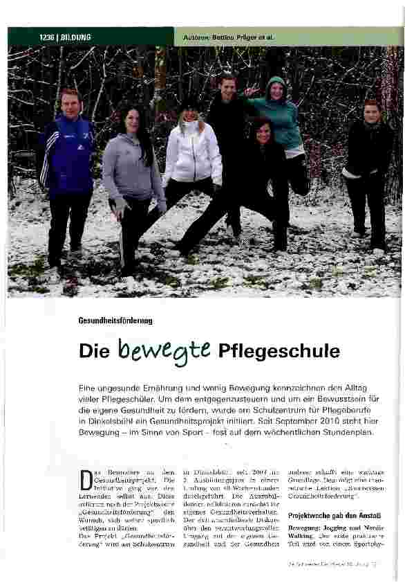 Vorschauseite 1: Die bewegte Pflegeschule