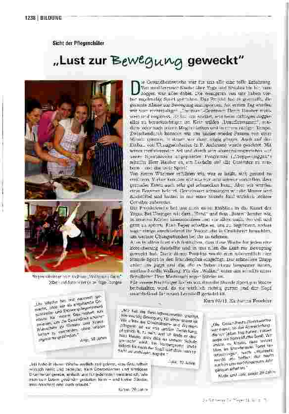 Vorschauseite 3: Die bewegte Pflegeschule