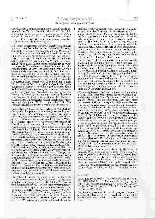 Vorschauseite 2: Werkstatt inklusive Bildung