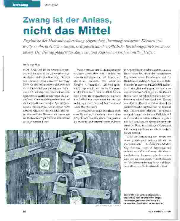 Vorschauseite 1: Zwang ist der Anlass, nicht das Mittel