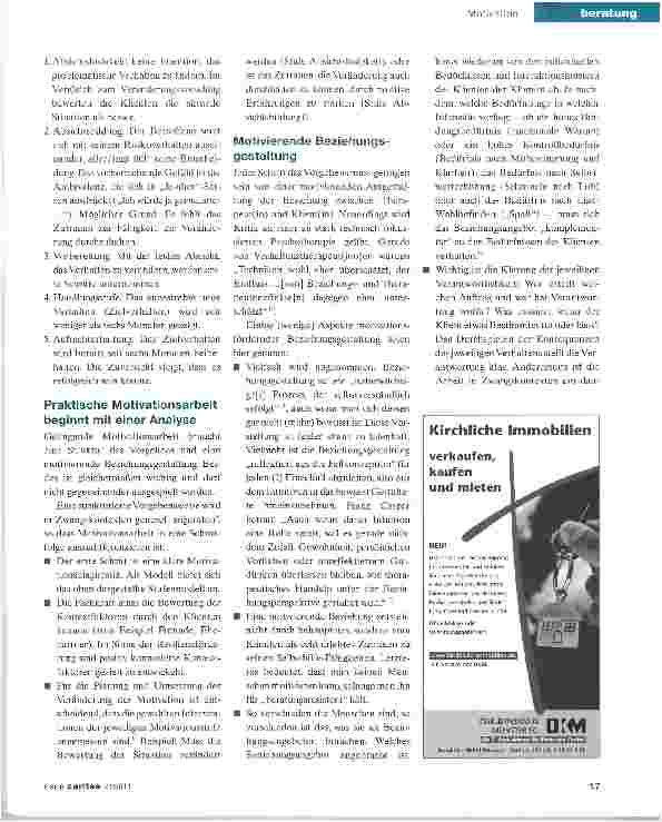 Vorschauseite 2: Zwang ist der Anlass, nicht das Mittel