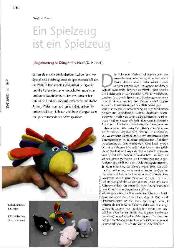 Vorschauseite 5: Kindheit - Spielzeit