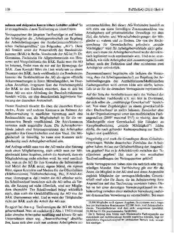Vorschauseite 2: Der „Gehaltstarifvertrag für Arzthelferinnen, ein rechtlich sehr fragwürdiges Konstrukt