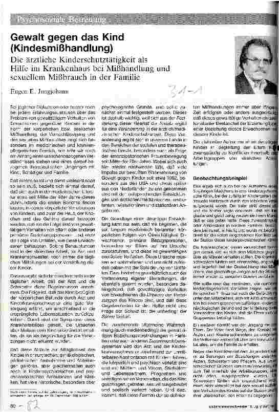 Vorschauseite 1: Gewalt gegen das Kind (Kindesmißhandlung)
