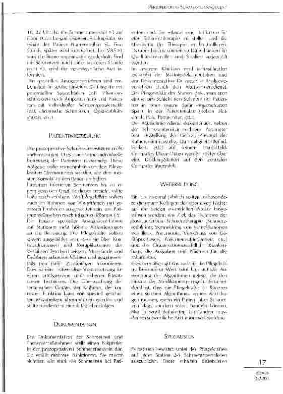 Vorschauseite 2: Perioperatives Schmerzmanagement - praktische Organisationsmodelle aus der Sicht des Arztes