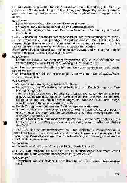 Vorschauseite 5: Grundsätze und Zielvorstellungen des Österreichischen Krankenpflegeverbandes (Leistungsbericht Nov. 78 - März81)