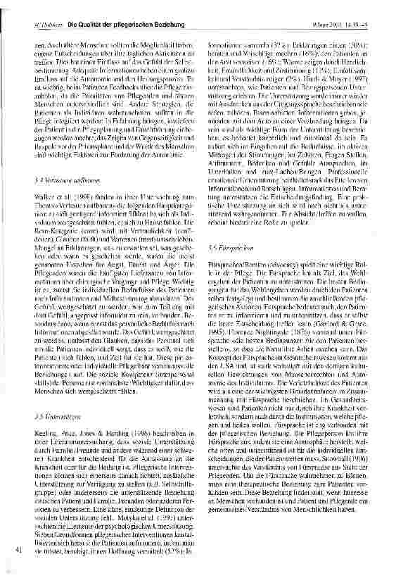 Vorschauseite 3: Die Qualität der pflegerischen Beziehung Ein Anforderungsprofil
