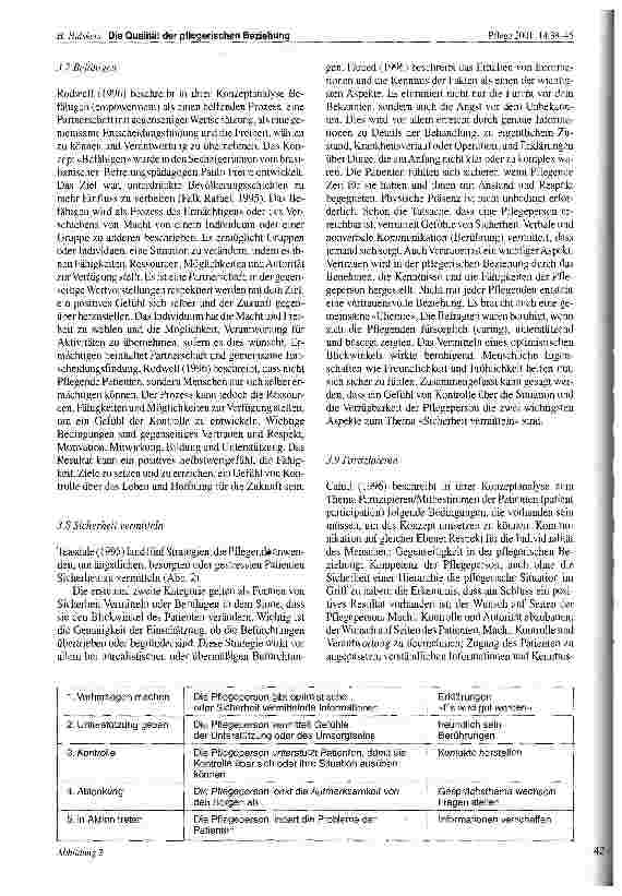 Vorschauseite 4: Die Qualität der pflegerischen Beziehung Ein Anforderungsprofil