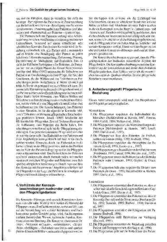 Vorschauseite 5: Die Qualität der pflegerischen Beziehung Ein Anforderungsprofil