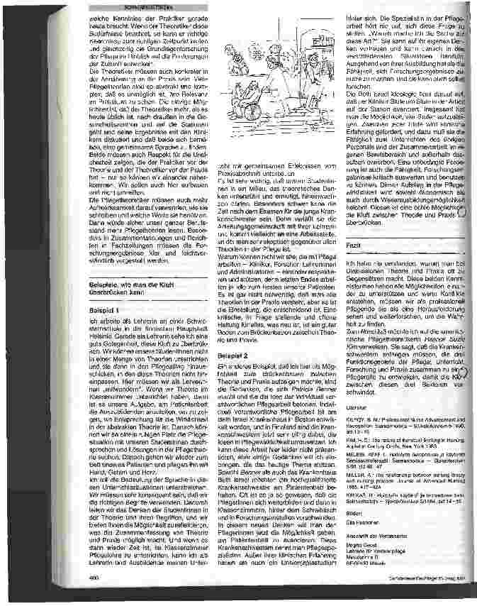 Vorschauseite 3: Die Kluft zwischen Theorie und Praxis in der Pflege