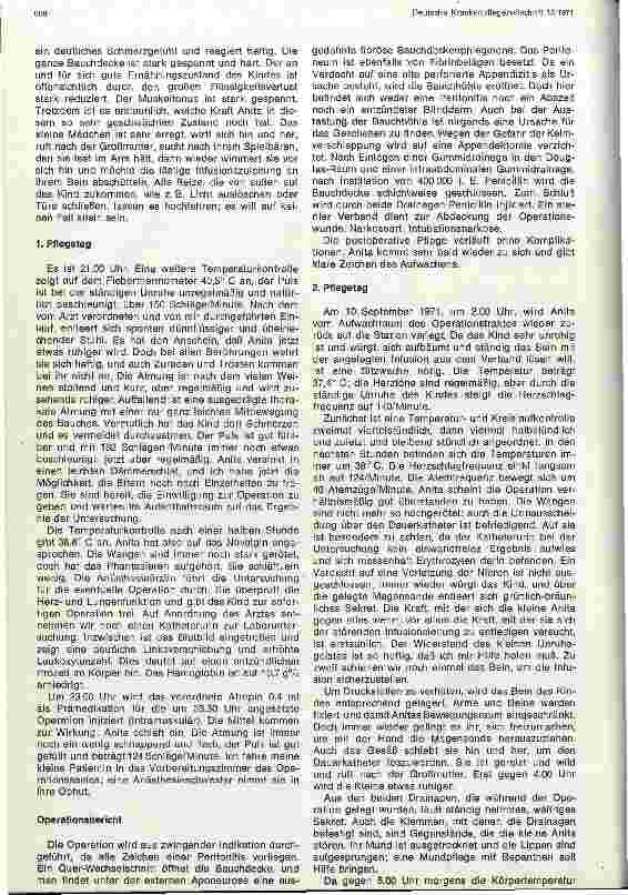 Vorschauseite 2: Bericht über die dreitätige Pflege eines Kindes
