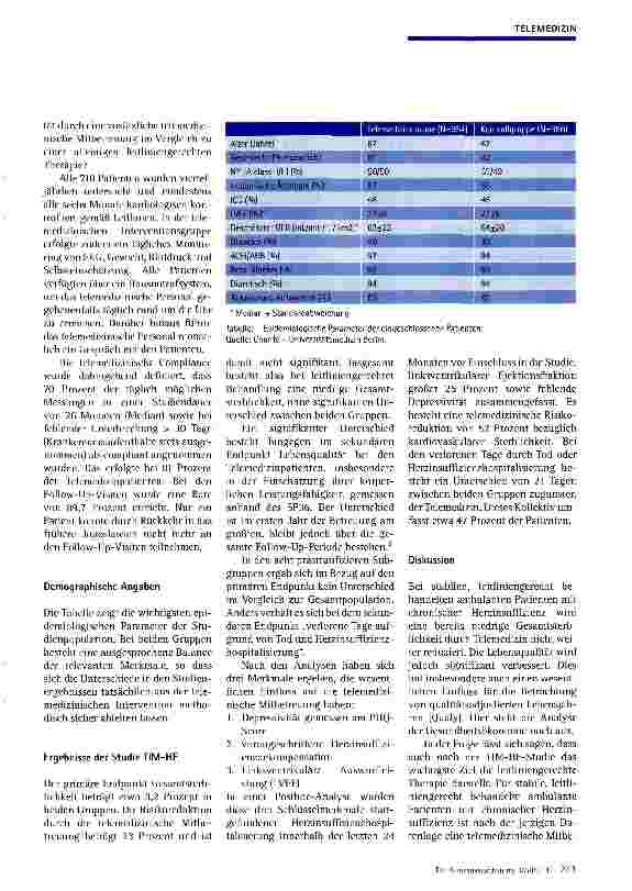 Vorschauseite 3: Telemedizin bei Patienten mit chronischer Herzinsuffienz
