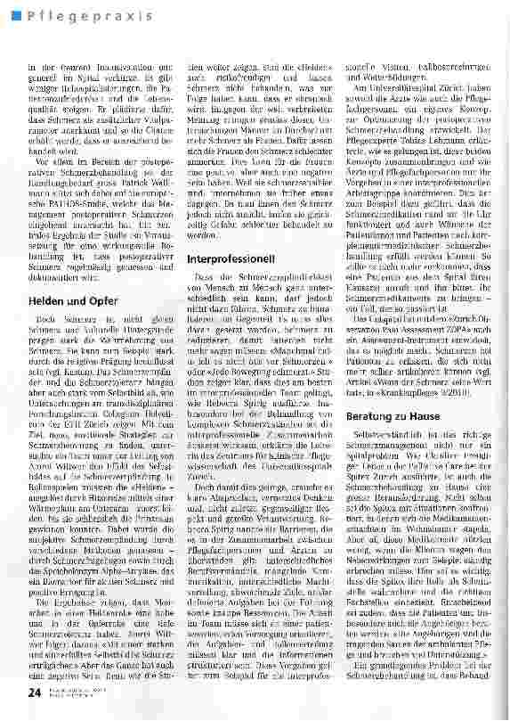Vorschauseite 2: Schmerztherapie ist Teamwork