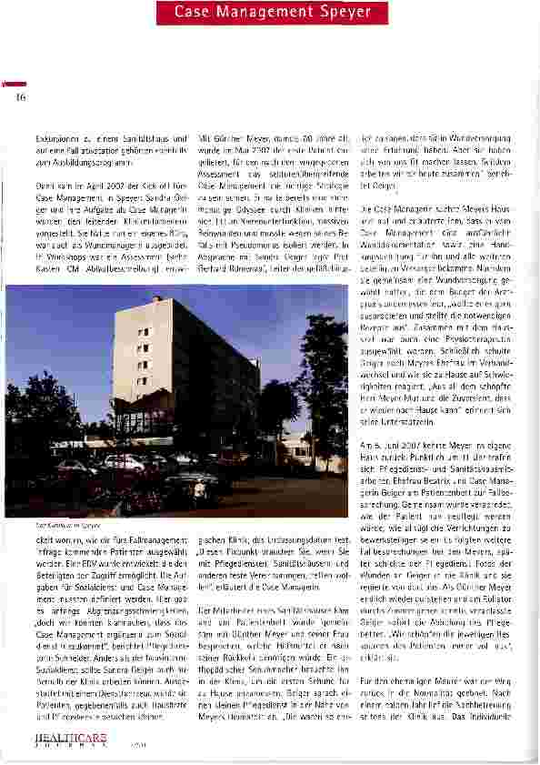 Vorschauseite 2: Längst mehr als ein Modell: Case Management in Speyer