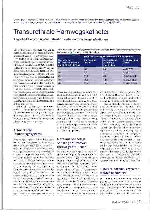 Vorschauseite 1: Transurethrale Harnwegskatheter