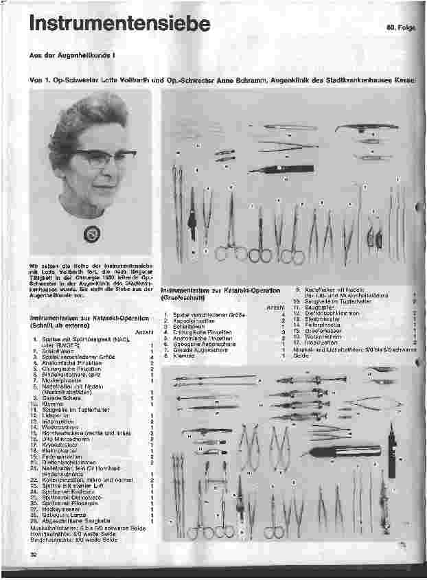 Vorschauseite 1: Instrumentensiebe Aus der Augenheilkunde I 80. Folge