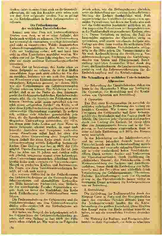 Vorschauseite 2: Die Früherkennung und moderne Behandlung der weiblichen Unterleibskrebse