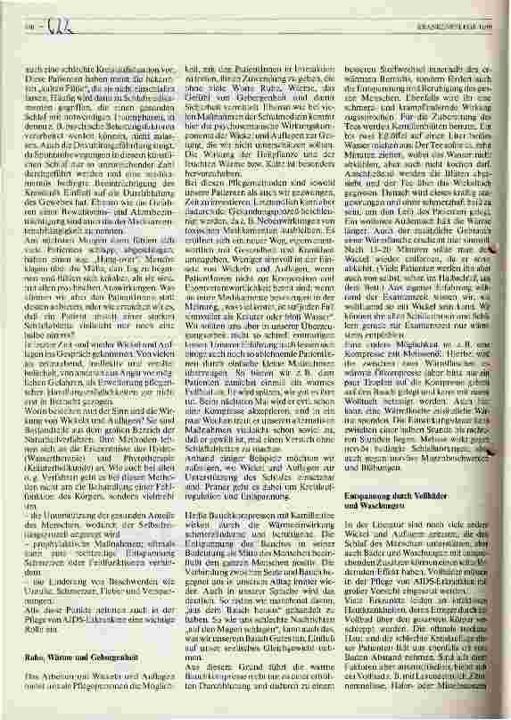Vorschauseite 4: Alternative Pflegemöglichkeiten bei AIDS-erkrankten Menschen