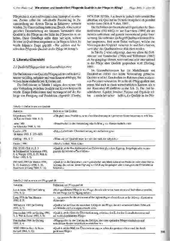 Vorschauseite 2: Wie erleben und beschreiben Pflegende Qualität in der Pflege im Alltag?