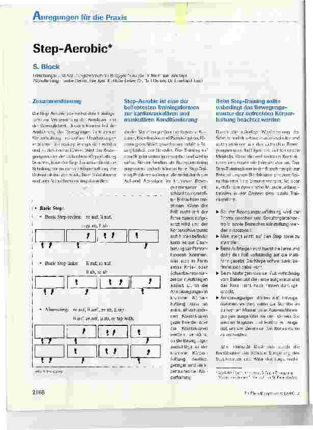 Vorschauseite 1: Step-Aerobic