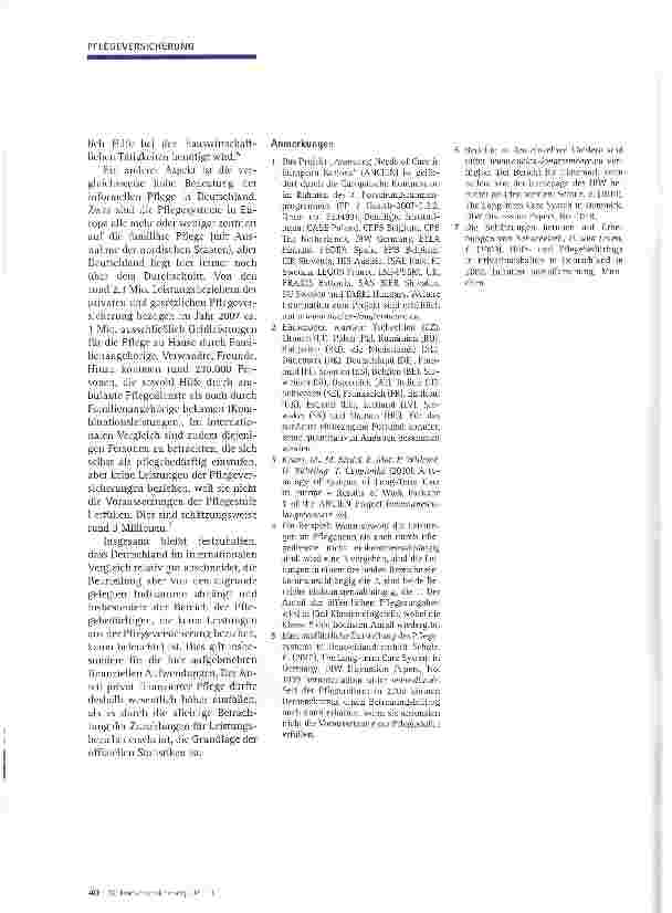 Vorschauseite 5: Pflegesysteme in Europa