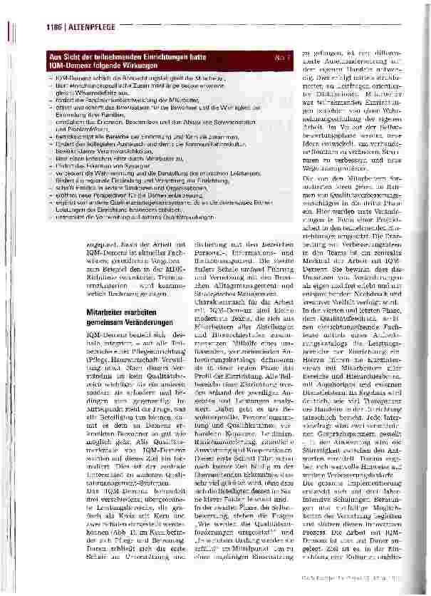 Vorschauseite 2: Gemeinsam die Qualität der Betreuung verbessern