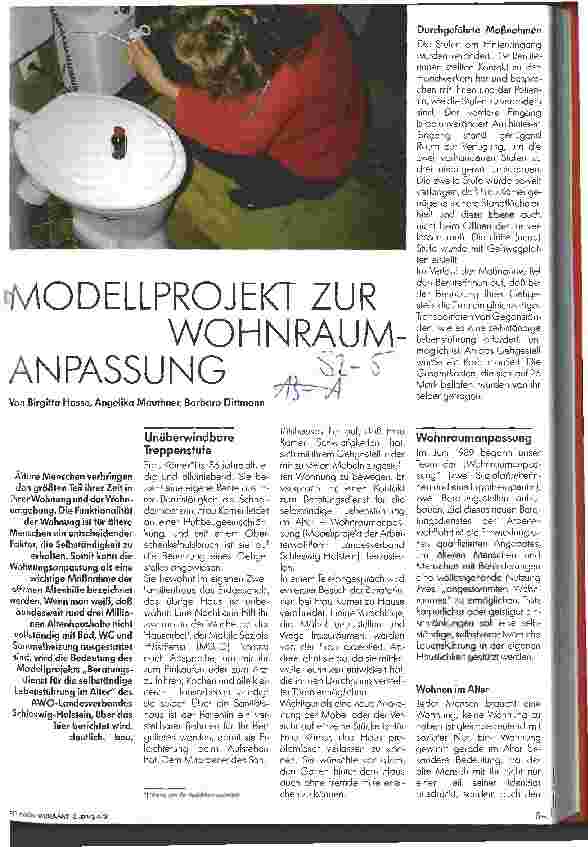Vorschauseite 1: Modellprojekt zur Wohnraumanpassung