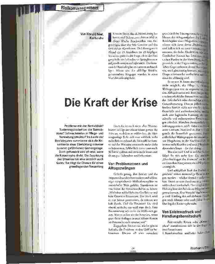 Vorschauseite 1: Die Kraft der Krise