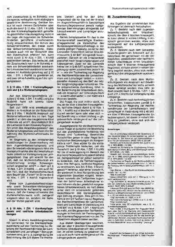 Vorschauseite 2: Urlaubsrecht und Krankenpflegegesetz