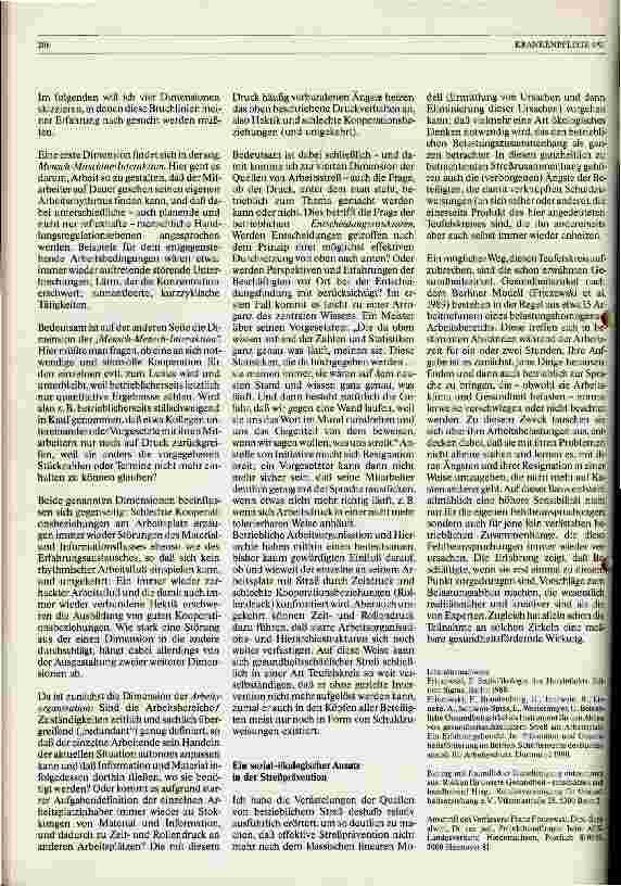 Vorschauseite 3: Streß am Arbeitsplatz Bedingungen für eine effektive betrieblliche Streßpräventation