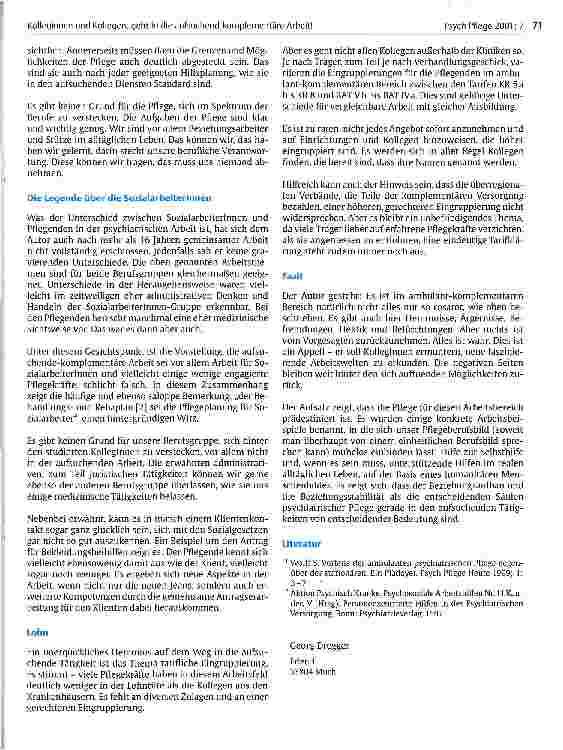 Vorschauseite 4: Kolleginnen und Kollegen, geht in die aufsuchend-komplementäre Arbeit! Ein Appell