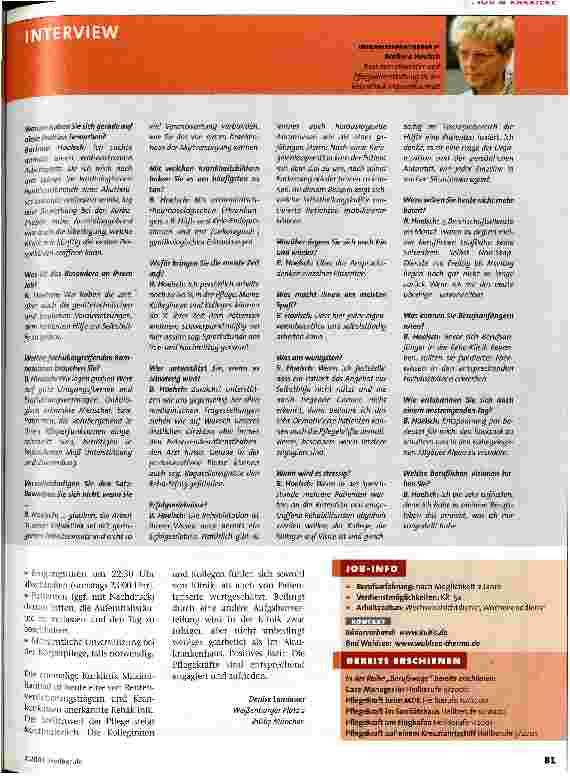 Vorschauseite 2: Pflegekraft in einer Rehabilitationsklinik Berufswege