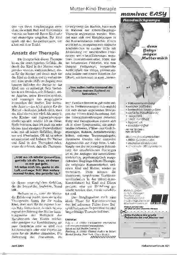 Vorschauseite 3: ANALYTISCHE SÄUGLINGS-ELTERNTHERAPIEAM BEISPIEL DER POST PARTUM DEPRESSION